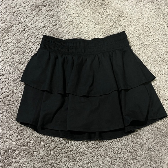 all in motion Other - All in Motion Black Tiered Mini Skirt